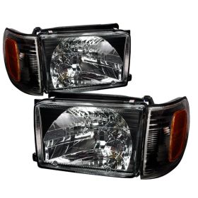 1999-2002 Toyota 4Runner Black Euro Headlights-2LCLH-4RUN99JM-KS