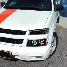 2004-2011 Chevrolet Colorado Gloss Black Projector Corner Lights  - 2LCLHP-COL04HBK-TM