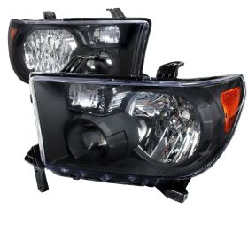 2007-2013 Toyota Tundra Black Euro Headlights-2LH-TUN07JM-RS