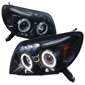 2003-2005 Toyota 4Runner Halo LED Smoke Projector Headlights - 2LHP-4RUN03G-TM