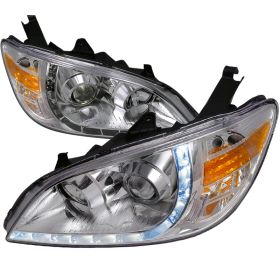 2004-2005 Honda Civic R8 Chrome Projector Headlights - 2LHP-CV04-8-RS