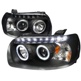 2005-2007 Ford Escape Halo Black Projector Headlights - 2LHP-ECAP05JM-RS