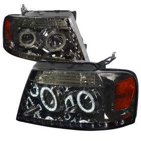 2004-2008 Ford F150 R8 Smoke Projector Headlights - 2LHP-F15004G-8-RS