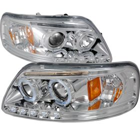 1997-2003 Ford F150 Halo LED Chrome Projector Headlights - 2LHP-F15097-TM