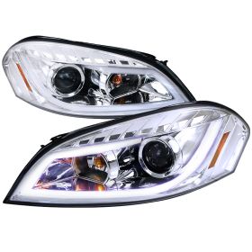 2006-2012 Chevy Impala DRL Chrome Projector Headlights - 2LHP-IPA06-TM