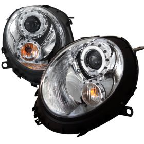 2007-2012 Mini Cooper Halo Chrome Projector Headlights - 2LHP-MINI06-TM