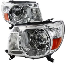 2005-2011 Toyota Tacoma Chrome Projector Headlights - 2LHP-TAC06-RS