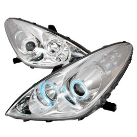 2005-2006 Lexus ES300/ES330 Chrome CCFL Halo Projector Headlights - 3LHP-ES30005