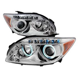 2005-2010 Scion TC Chrome CCFL Halo Projector Headlights - 4LHP-TC05-KS