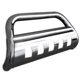 2003-2008 Dodge Ram 2500/3500 Chrome Bull Bar with Skid Plate  - BB3-RAM0215S2-WB