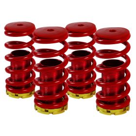 1988-2000 Honda CRX Red Adjustable Coilover Springs w/Scale  - CO-CV88-V2-TOM