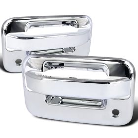 2004-2012 Ford F-150 2DR Chrome Door Handle C6 Key Hole Driver + Passenger Side - DRH-F15004C6