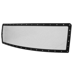 2009-2012 Ford F-150 Steel/Black Rivet Front Grille Insert  - HBG-F15009BKSS-YH