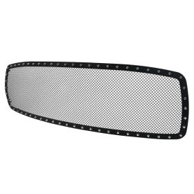 2002-2005 Dodge Ram 1500 Steel/Black Rivet Front Grille Insert  - HBG-RAM02BKSS-YH