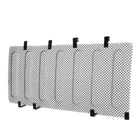 2007-2014 Jeep Wrangler Mesh Insert Stainless Steel Grille Black - SDT-HBG-WRG07SSJM