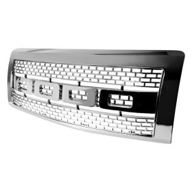 2009-2014 Ford F150 Raptor Grille Chrome - SDT-HG-F15009C-R-RS