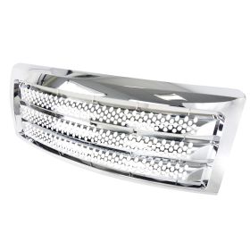 2004-2008 Ford F150 Danali-Round-Hole Grille Chrome - SDT-HG-F15009CO-GL