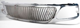 1999-2003 Ford F150 Vertical Grille Chrome - SDT-HG-F15099CVT