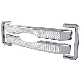 2011-2016 Ford F250 Moulding Grille Chrome - SDT-HG-F25011CV2-MD-GL