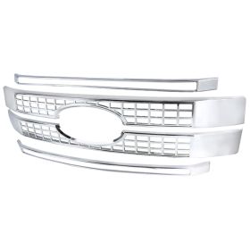 2017-2018 Ford F-250 SuperDuty Grille Moulding  - HG-F25017C-MD-GL
