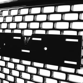 2014-2015 GMC Sierra 1500 Gloss Black Denali-Style Front Grille  - HG-GMC14BK-GL