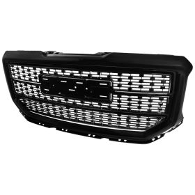 2016-2018 GMC Sierra 1500 Gloss Black Front Grille  - HG-GMC1615JM-GL