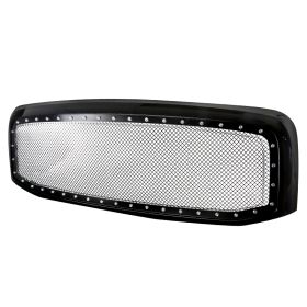 2006-2008 Dodge Ram Mesh Grille Black - SDT-HG-RAM06JMSS
