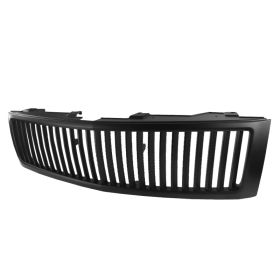 2007-2012 Chevy Silverado 1500 Vertical Grille Matte Black - SDT-HG-SIV07BBVT
