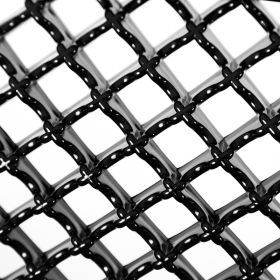 2007-2013 Chevrolet Avalanche Gloss Black Mesh Front Grille  - HG-TAH07JM-JL