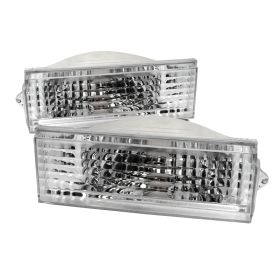 1984-1996 Jeep Cherokee Chrome Bumper Lights-LB-CHKE84-RS