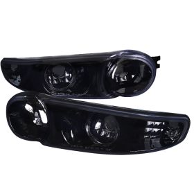 2000-2005 GMC Yukon Denali Gloss-Black-Smoke Bumper Lights-LB-DEN00G-TM