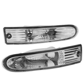 2000-2002 Mitsubishi Eclipse Chrome Bumper Lights  - LB-ELP00-RS