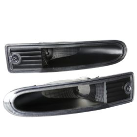 2000-2002 Mitsubishi Eclipse Black Bumper Lights  - LB-ELP00JM-RS