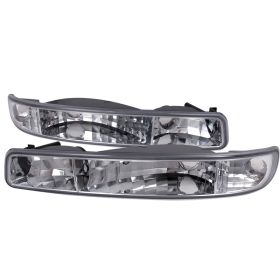 1999-2005 GMC Sierra Chrome Bumper Lights-LB-GMC99-TM