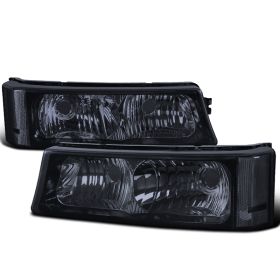 2003-2007 Chevrolet Silverado 1500 Smoke Rear Bumper Lights  - LB-SIV04G-V2-RS