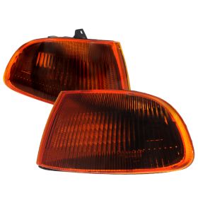 1992-1995 Honda Civic 2DR/3DR Smoke/Amber Corner Lights-LC-CV923GA-RS