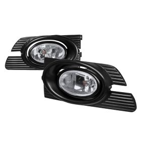 2001-2002 Honda Accord 4DR Sedan Clear/Chrome OEM Fog Lights-LF-ACD014COEM-RS