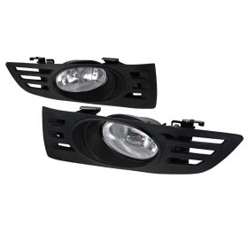 2003-2005 Honda Accord 2DR Coupe Clear/Chrome OEM Fog Lights-LF-ACD032OEM-RS