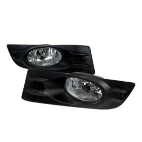 2006-2007 Honda Accord 2DR Coupe Clear/Chrome Euro Fog Lights-LF-ACD062OEM-RS