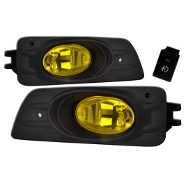 2006-2007 Honda Accord 4DR Sedan Yellow Euro Fog Lights-LF-ACD064AMOEM-RS