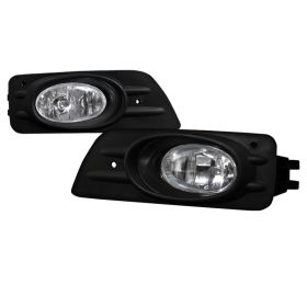 2006-2007 Honda Accord 4DR Sedan Clear/Chrome Euro Fog Lights-LF-ACD064OEM-RS