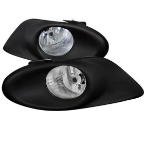 2008-2010 Honda Accord 4DR Sedan Clear/Chrome Euro Fog Lights-LF-ACD084OEM-DL