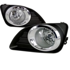 2010-2011 Toyota Camry Clear/Chrome Euro Fog Lights-LF-CAM10COEM