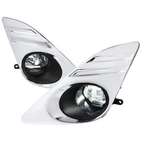 2012-2014 Toyota Camry Clear LED Fog Lights  - LF-CAM12CG3-CR-DL