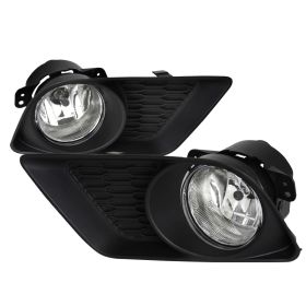 2011-2014 Dodge Charger Clear/Chrome OEM Fog Lights-LF-CHG11COEM-HZ