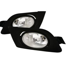2001-2003 Honda Civic Clear/Chrome OEM Fog Lights-LF-CV01OEM-RS
