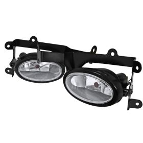 2006-2008 Honda Civic 2DR Coupe Clear/Chrome OEM Fog Lights-LF-CV062OEM-RS