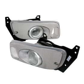 1992-1995 Honda Civic 2DR Coupe Clear/Chrome OEM Fog Lights-LF-CV923OEM