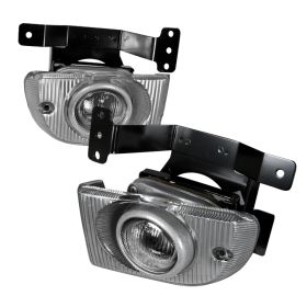 1992-1995 Honda Civic 4DR Sedan Clear/Chrome OEM Fog Lights-LF-CV924OEM