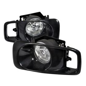 1999-2000 Honda Civic Clear/Chrome OEM Fog Lights-LF-CV99OEM